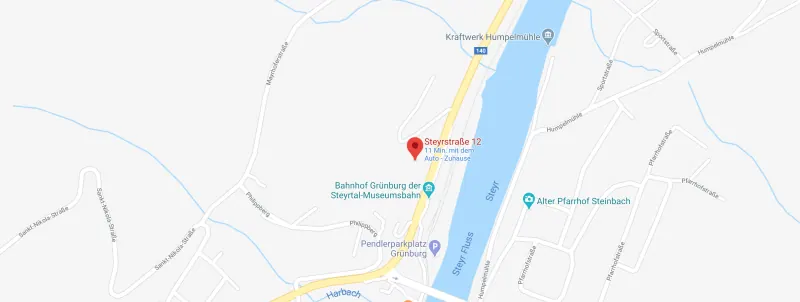 Anfahrtskarte zu KFZ-Schneckenleitner in Waldneukirchen